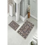 ontheclouds Banyo Halısı Ikili Klozet Takımı Kaymaz Tabanlı, NoColor-a5decbed