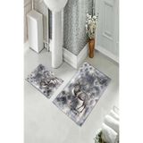 ontheclouds Banyo Halısı Ikili Klozet Takımı Kaymaz Tabanlı, NoColor-a6a24ae4