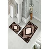 ontheclouds Banyo Halısı Ikili Klozet Takımı Kaymaz Tabanlı, NoColor-a73f23ba