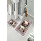 ontheclouds Banyo Halısı Ikili Klozet Takımı Kaymaz Tabanlı, NoColor-ab6f425d