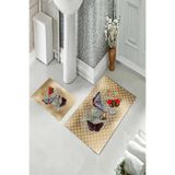 ontheclouds Banyo Halısı Ikili Klozet Takımı Kaymaz Tabanlı, NoColor-cb51064b