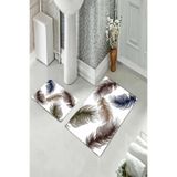 ontheclouds Banyo Halısı Ikili Klozet Takımı Kaymaz Tabanlı, NoColor-dd4cc0a8