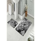 ontheclouds Banyo Halısı Ikili Klozet Takımı Kaymaz Tabanlı, NoColor-f0004bcb