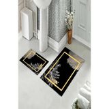 ontheclouds Banyo Halısı Ikili Klozet Takımı Kaymaz Tabanlı, NoColor-fa5580fc