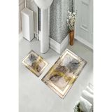 ontheclouds Banyo Halısı Ikili Klozet Takımı Kaymaz Tabanlı, NoColor-fb82cbd6