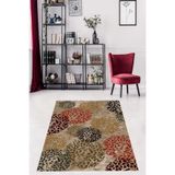 Ontheclouds Batik Desenli Renk Geçişli Dijital Baskı Yıkanabilir Kaymaz Taban Modern Salon Halısı, 80 x 150