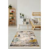Ontheclouds Batik Desenli Renk Geçişli Dijital Baskı Yıkanabilir Kaymaz Taban Salon Halısı, 80 x 250 MEG251V