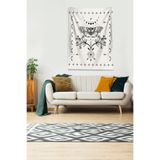 Ontheclouds Bej Kelebek Leke Tutmaz Kadife Kumaş Duvar Örtüsü Duvar Halısı Tapestry, 70 x 70