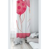 ontheclouds Beyaz Balon Desenli Dijital Baskı Fon Perdesi, 70 x 200, FONPRD16, fuşya-beyaz