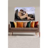 Ontheclouds Beyaz Melek Leke Tutmaz Kadife Kumaş Duvar Örtüsü Duvar Halısı Tapestry, 140 x 140