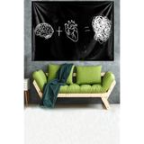 ontheclouds Beyin Ve Kalp Karmaşa Duvar Örtüsü Tapestry, WLLTM2