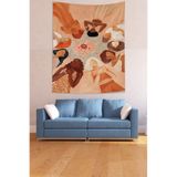 Ontheclouds Birlik Illüstrasyonu Leke Tutmaz Kumaş Duvar Örtüsü Duvar Halısı Tapestry, 70 x 70