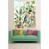Ontheclouds Bohem Iskandinav Dekor Bitki Evi Leke Tutmaz Kumaş Duvar Örtüsü Duvar Halısı Tapestry, 70 x 100