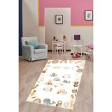 Ontheclouds Boho Iskandinav Tarzı Sevimli Hayvanlar Yıkanabilir Kaymaz Taban Leke Tutmaz Çocuk Odası Halısı, 100 x 400
