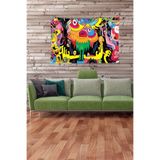 Ontheclouds Çok Renkli Animasyon Desenli Leke Tutmaz Kadife Kumaş Duvar Örtüsü Duvar Halısı Tapestry, 70 x 100, 70 x 100 YWLL433A