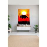 Ontheclouds Çok Renkli Appa Desenli Leke Tutmaz Kadife Kumaş Duvar Örtüsü Duvar Halısı Tapestry, 100 x 140