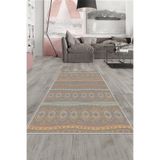 Ontheclouds Çok Renkli Etnik Kilim Desen Yıkanabilir Kaymaz Taban Leke Tutmaz Modern Salon Halısı Ve Yolluk, 100 x 500