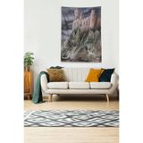Ontheclouds Çok Renkli Hisarı Savunma Leke Tutmaz Kadife Kumaş Duvar Örtüsü Duvar Halısı Tapestry, 100 x 140