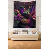 Ontheclouds Dalın Üstündeki Rengarenk Ağaçkakan Kuşu Leke Tutmaz Kumaş Duvar Örtüsü Duvar Halısı Tapestry, 70 x 70