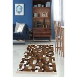 Ontheclouds Dana Derisi Desenli Dijital Baskı Yıkanabilir Kaymaz Taban Modern Salon Halı, 80 x 150 MEG1623A