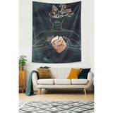Ontheclouds Deneme Leke Tutmaz Kumaş Duvar Örtüsü Duvar Halısı Tapestry, 70 x 100