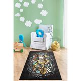 Ontheclouds Dondurma Ice Cream Desen Dijital Baskı Yıkanabilir Kaymaz Taban Yıkanabilir Çocuk Odası Halısı, 80 x 300