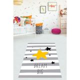 Ontheclouds Dream Big Yıldız Desenli Halı Dijital Baskı Yıkanabilir Kaymaz Taban Çocuk Odası Halısı, 80 x 300