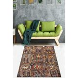 Ontheclouds Dream Carcher Düş Kapanı Desenli Dijital Baskı Yıkanabilir Kaymaz Taban Modern Salon Halısı, 80 x 150
