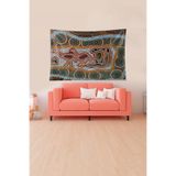 Ontheclouds Duvar Resmi Arkeoloji Tarih Temalı Leke Tutmaz Kadife Doku Kumaş Duvar Örtüsü Duvar Halısı Tapestry, 35 x 50