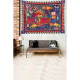 Ontheclouds Ejderha Desen Leke Tutmaz Kadife Dokulu Kumaş Duvar Örtüsü Duvar Halısı Tapestry, 35 x 50
