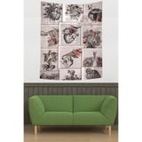 Ontheclouds Estetik Insan Anatomisi Leke Tutmaz Kumaş Duvar Örtüsü Duvar Halısı Tapestry, 70 x 100