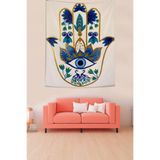 Ontheclouds Fatma Ana Eli Leke Tutmaz Kumaş Duvar Örtüsü Duvar Halısı Tapestry, 100 x 140