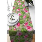 ontheclouds Floral Desen Leke Tutmaz Kumaş Masa Runner, NSRNNR14