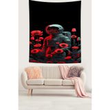 Ontheclouds Gelincik Astronot Leke Tutmaz Kumaş Duvar Örtüsü Duvar Halısı Tapestry, 140 x 140