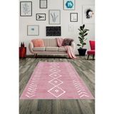 Ontheclouds Geometrik Çizgi Kilim Desenli Bohem Dijital Baskı Yıkanabilir Kaymaz Taban Salon Halısı Ve Yolluk, 100 x 500 AYH134U