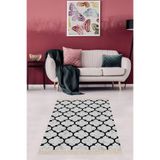 Ontheclouds Geometrik Damla Desenli Dijital Baskı Yıkanabilir Kaymaz Taban Modern Salon Halısı, 180 x 250