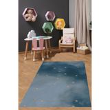 Ontheclouds Gökyüzündeki Yıldızlar Temalı Yıkanabilir Kaymaz Taban Leke Tutmaz Çocuk Odası Halısı, 60 x 200