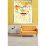 Ontheclouds Hamakta Uyuyan Çocuk Çiçekli Leke Tutmaz Kumaş Duvar Örtüsü Duvar Halısı Tapestry, 70 x 100
