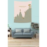 Ontheclouds Hedefe Ulaşma Temalı Leke Tutmaz Kumaş Duvar Örtüsü Duvar Halısı Tapestry, 70 x 100