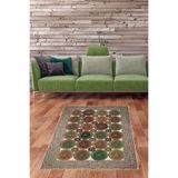 Ontheclouds Jüt Hasır Kilim Görünümlü Dijital Baskılı Kaymaz Taban Yıkanabilir Modern Salon Halısı, 160 x 230 MEGJ32RL