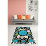 Ontheclouds Jüt Hasır Kilim Görünümlü Dijital Baskılı Kaymaz Taban Yıkanabilir Modern Salon Halısı Ve Yolluk, 100 x 300 MEGJ8F