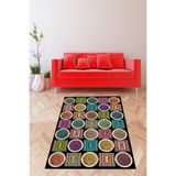 Ontheclouds Jüt Hasır Kilim Görünümlü Dijital Baskılı Kaymaz Taban Yıkanabilir Modern Salon Halısı Ve Yolluk, 80 x 400 MEGJ6D