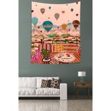 Ontheclouds Kapadokya Leke Tutmaz Kumaş Duvar Örtüsü Duvar Halısı Tapestry, 70 x 100