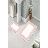 ontheclouds Kaymaz Tabanlı İkili Klozet Takımı Banyo Halısı 60x100 cm + 40x60 cm, MEGP1476