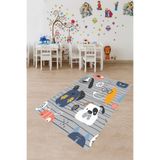 Ontheclouds Kedi Köpek Desenli Halı Dijital Baskı Yıkanabilir Kaymaz Taban Çocuk Odası Halısı, 100 x 200