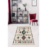 Ontheclouds Kilim Desenli Etnik Dijital Baskı Yıkanabilir Kaymaz Taban Modern Salon Halı Ve Yolluk, 100 x 500 MEG1124U