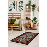 Ontheclouds Kilim Desenli Etnik Dijital Baskı Yıkanabilir Kaymaz Taban Modern Salon Halı Ve Yolluk, 100 x 500 MEG323U