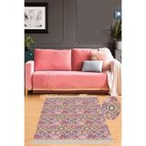 Ontheclouds Kilim Desenli Etnik Dijital Baskı Yıkanabilir Kaymaz Taban Modern Salon Halı Ve Yolluk, 100 x 500 MEG921U