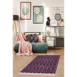 Ontheclouds Kilim Desenli Etnik Dijital Baskı Yıkanabilir Kaymaz Taban Modern Salon Halı Ve Yolluk, 160 x 240 MEG638AD