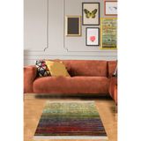 Ontheclouds Kilim Desenli Etnik Dijital Baskı Yıkanabilir Kaymaz Taban Modern Salon Halı Ve Yolluk, 160 x 350 MEG107AI